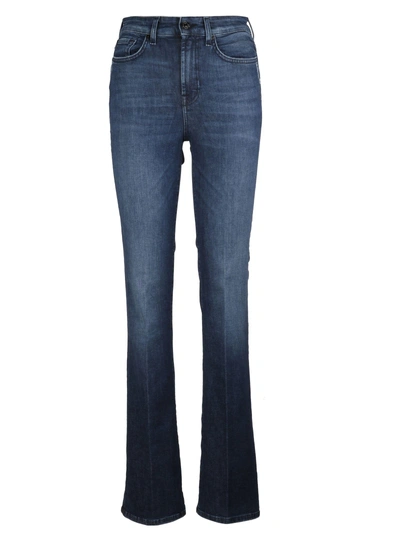 7 For All Mankind Flared Jeans In Basic