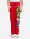 DOLCE & GABBANA JOGGING PANTS WITH PATCHES,GY9KAZG7QJIR0026