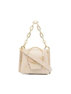 YUZEFI YUZEFI CREAM DELILA MINI LEATHER CROSS-BODY BAG - NEUTRALS