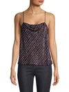 PARKER Beaded & Sequined Cowlneck Camisole