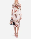 DOLCE & GABBANA PRINTED SILK DRESS,F6B8GTFSRJRHFV61