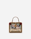 DOLCE & GABBANA DOLCE BOX BAG IN A MIX OF MATERIALS WITH APPLICATIONS,BB5970AV8718L202