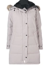 CANADA GOOSE CANADA GOOSE FUR TRIM COAT - NEUTRALS