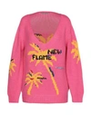 ERMANNO SCERVINO ERMANNO SCERVINO WOMAN SWEATER FUCHSIA SIZE 6 CASHMERE, COTTON,39905768UQ 5