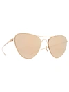 MYKITA X MAISON MARGIELA CHAMPAGNE GOLD SUNGLASSES,MMESSE015 E12