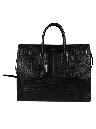 Saint Laurent Sac De Jour Large Tote In Black
