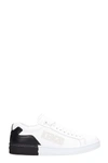 KENZO TENNIX BLACK AND WHITE LEATHER trainers,10688986