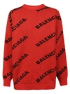 BALENCIAGA LOGO STRETCH SWEATER,10689346