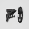 BURBERRY Stud Detail Leather Block-heel Pumps,40786381