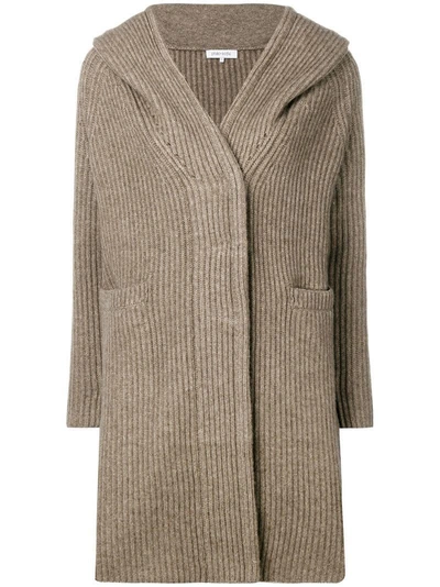 Philo-sofie Knitted Cardi-coat In Brown