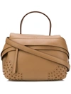 TOD'S TOD'S SMALL WAVE GOMMINI BAG - BROWN