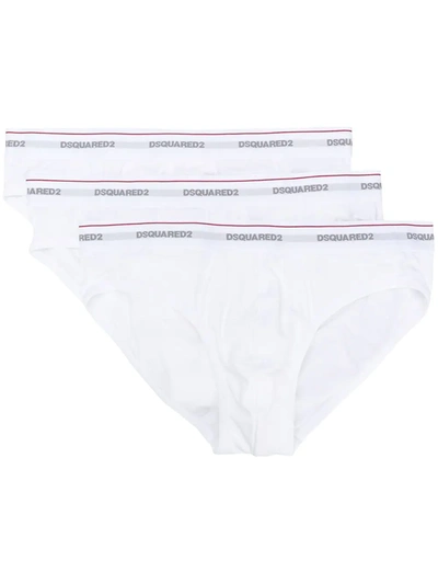 Dsquared2 Underwear Dsquared2 两件套logo短裤 - 白色 In White