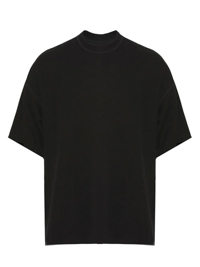 Fear Of God Inside-out Cotton Jersey T-shirt In Black