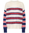 ISABEL MARANT ÉTOILE RUSSELL STRIPED MOHAIR-BLEND SWEATER,P00323173