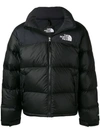 The North Face Solid Color Padded Jacket With Embroidered Logo In Tnf Black