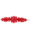 Simone Rocha X Browns 50 Large Floral Bead Embellished Hair Clip In Red