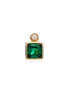 ANNI LU BLING GREEN AND CRYSTAL STUD EARRING
