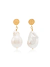 ANNI LU GOLD PLATED STARS AND PEARLS PEARL EARRINGS