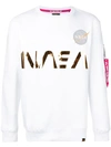 ALPHA INDUSTRIES Nasa print sweatshirt