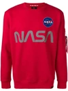 ALPHA INDUSTRIES NASA PRINT SWEATSHIRT