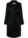 Michael Michael Kors Michael By Michael Kors Coat Belt In Black