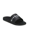 Givenchy Logo-debossed Slides In Black