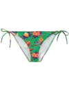 La Doublej Pavone Verde Bikini Bottoms