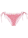 La Doublej Triangle Bikini Bottom In Domino Valentino