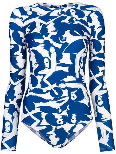 La Doublej Donne Swimsuit - 蓝色 In Blue
