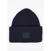 ACNE STUDIOS PANSY NAVY WOOL BEANIE