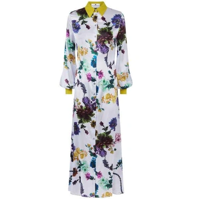Klements Warsaw Dress In Gothic Floral Iced Lilac