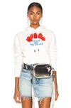 Off-white Heart Not Troubled Cotton Hoodie In White
