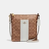 Coach Kitt Messenger Crossbody In Colorblock Signature Canvas - Women's In Tan/chalk/brass