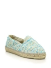 MANEBI IBIZA TWEED ESPADRILLE FLATS,0400094409466