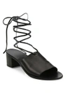 ANCIENT GREEK SANDALS Christina Vachetta Leather Ankle-Wrap Sandals,0400095617879