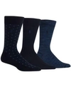 Polo Ralph Lauren Supersoft Diamond Dot Assorted 3-pack Socks In Navy