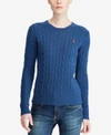 POLO RALPH LAUREN CABLE-KNIT COTTON SWEATER