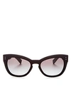 VALENTINO WOMEN'S ROCKSTUD CAT EYE SUNGLASSES, 53MM,VA403753-Y