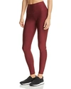 Alo Yoga High-waist Tech-lift Airbrush Full-length Leggings In Black Cherry