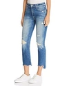 MOTHER THE INSIDER CHEWED-HEM CROPPED FLARED JEANS IN BETTER WHEN IT'S WRONG,1417-259
