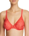 Wacoal 'halo Lace' Convertible Underwire Bra In Hibiscus