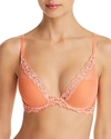 Natori Feathers Underwire Contour Bra In Coral Reef/creamsicle