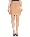 T TAHARI FAUX SUEDE MINI SKIRT,TH80478