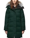 Canada Goose Shelburne Slim-fit Parka W/ Removable Fur Trim In Spruce
