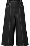 SEE BY CHLOÉ CROPPED HIGH-RISE WIDE-LEG JEANS