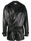 SAINT LAURENT BELTED PLAYSUIT