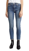 RE/DONE HIGH RISE ANKLE CROP JEANS