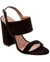Tabitha Simmons Senna Split Suede Heeled Sandal In Black