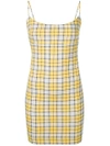 MIAOU short check fitted dress