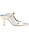 Malone Souliers Maureen 70 Mules In Metallic Nappa Leather In Metallic